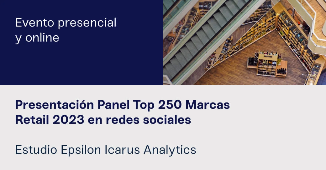 Panel Top 250 Marcas Retail 2023 en redes sociales